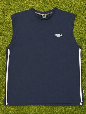 Lonsdale London Navy Blue Sleeveless Muscle Tank Top XL
